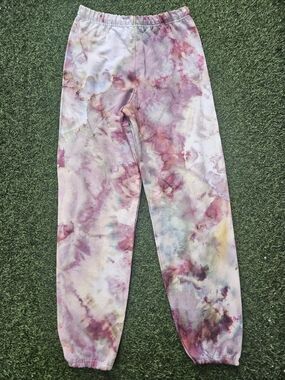 Custom Ice-Dyed Watercolor Marble Tie-Dye Mens/ Womens Jogger Sweatpants